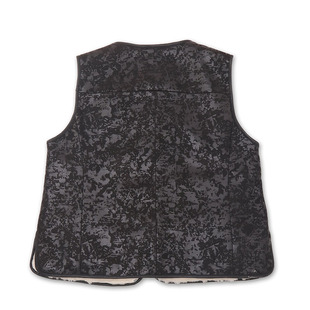 羊羔毛羊剪绒马甲女中老年人冬加厚保暖羊毛背心马夹羊绒坎肩短款