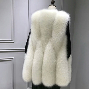 皮草年轻款 冬时尚 背心马夹女马甲女款 2025年新款 中长款 今年流行