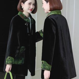 2025年今年流行女士皮草外套女款2024新款爆款金貂绒皮毛一体妈妈