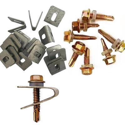 镀锌铁丝网片围栏螺丝卡扣固定器夹焊接钢管护栏安装连接卡子配件