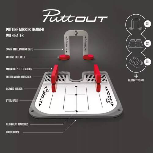 PUTTOUT高尔夫推杆镜磁吸免粘