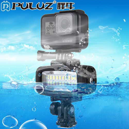 PULUZ胖牛 DJI Osmo Action配件 Gopro相机潜水补光灯 防水摄影灯