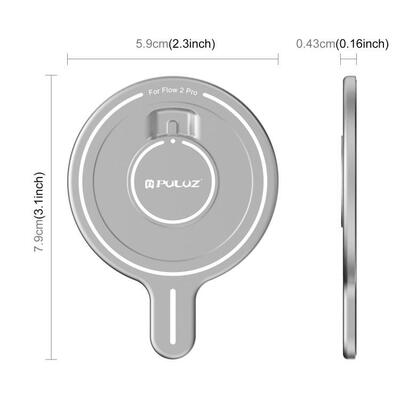 PULUZ胖牛适用Insta360 Flow 2 Pro手持云台手机磁吸模块转接座
