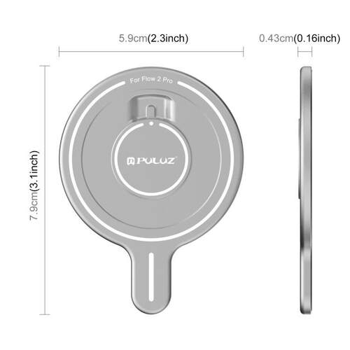 PULUZ胖牛适用Insta360 Flow 2 Pro手持云台手机磁吸模块转接座