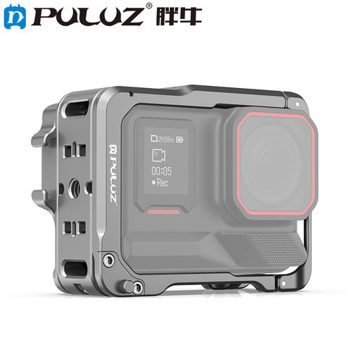 PULUZ胖牛适用Insta360 Ace Pro 2铝合金兔笼双冷靴相机扩展边框