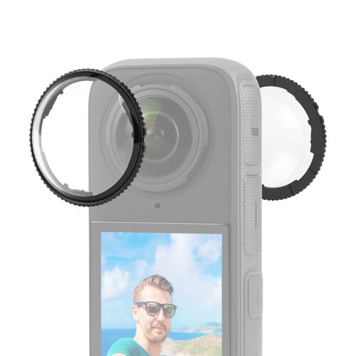 PULUZ胖牛 适用影石Insta360 X4运动相机粘贴式光学玻璃保护镜