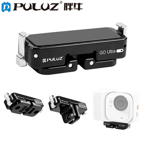 PULUZ胖牛适用Insta360 GO Ultra相机金属磁吸快拆支架转接底座