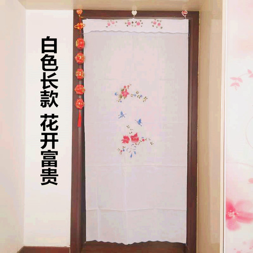 四季印花涤良挂钩式门帘