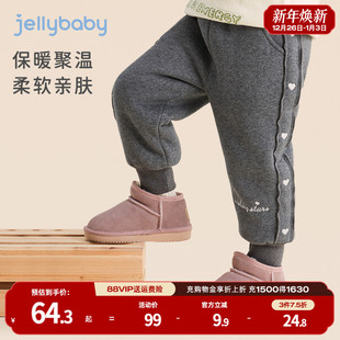 保暖裤 冬季 子儿童加厚束脚长裤 冬款 女童棉裤 宝宝冬装 小童加绒卫裤