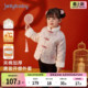 中国风中小童夹棉汉服保暖宝宝新年衣服 外套儿童冬装 唐装 女童冬款