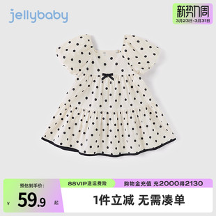 5儿童公主裙夏天 裙子小女孩童装 女童波点连衣裙夏季 3一岁宝宝夏装