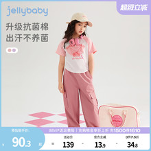 女童套装夏季女宝宝运动风两件套休闲时髦2025新款薄儿童夏天衣服