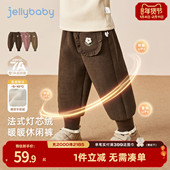 宝宝外穿裤 子 秋冬儿童加绒加厚新款 小童长裤 抑菌锁温 女童休闲裤