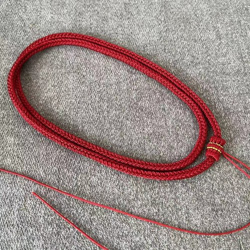 手工编制8股编绳体4毫米粗脖挂绳挂吊坠扣平安牌挂件饰品颜色定制