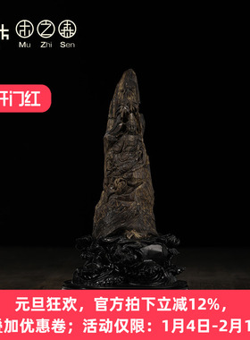 【如意自在观音】海南黑棋楠沉香摆件沉水级铁结老料97.6g