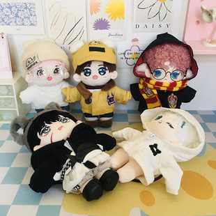 棉花娃娃换装衣服20cm娃衣男款卫衣短裤外套帽子鞋子套装着替配饰