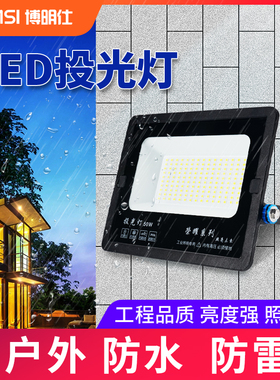 超亮led投光灯户外防水室外庭院50W100W150W200W大功率广告投射灯