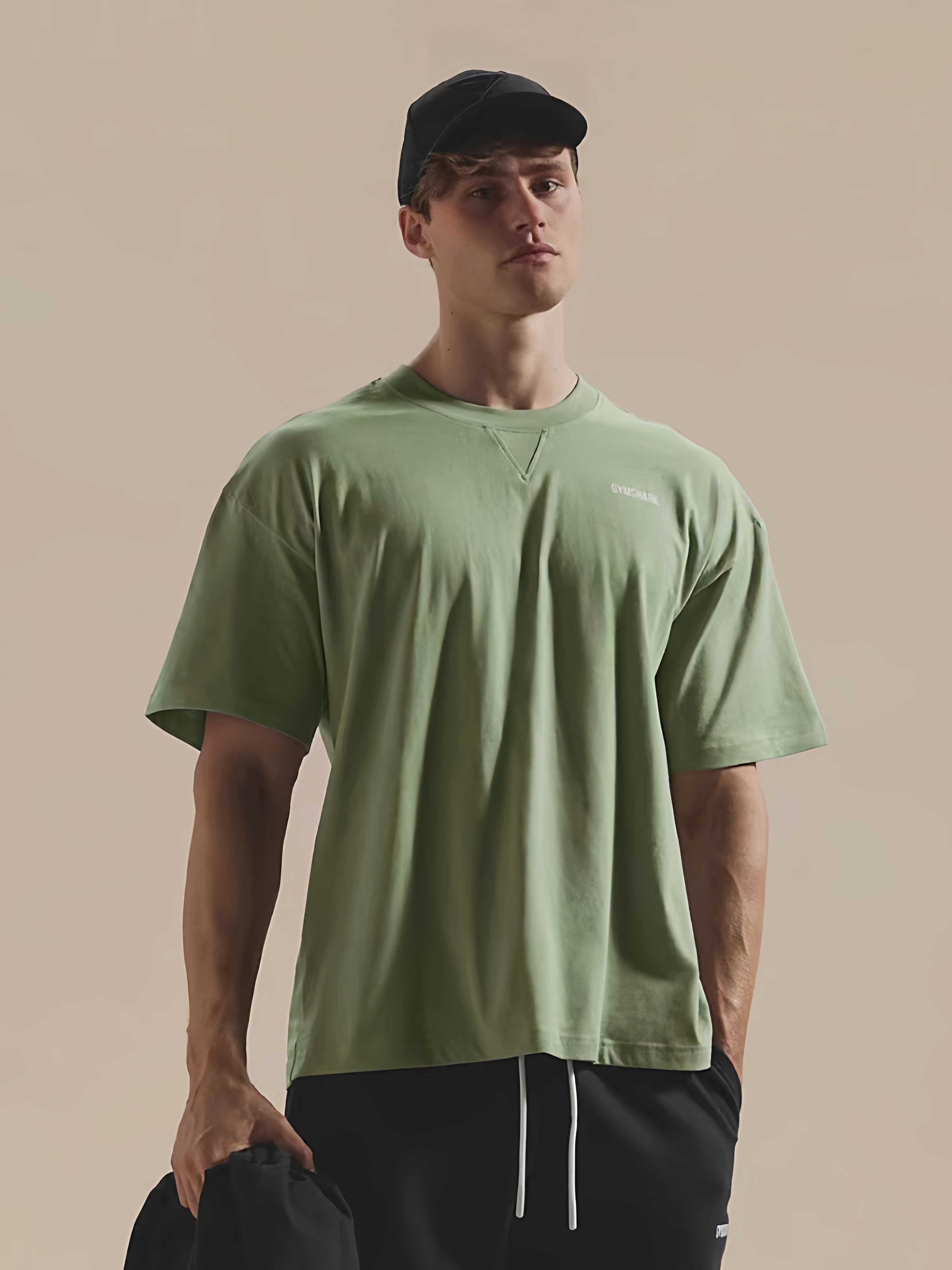 Gymshark rest day鲨鱼短袖运动健身健美休闲半袖男T恤宽松大版型