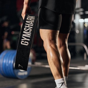 GYMSHARK鲨鱼健身训练等宽快扣刺绣腰带深蹲训练深蹲力量举腰带