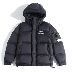 Stone Island石头岛正品白鸭绒冬季保暖连帽羽绒服男女夹克外套潮