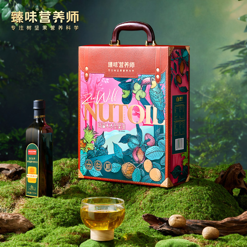臻味高端木本油每日坚果油500ML*2瓶家用食用油烹饪凉拌图片