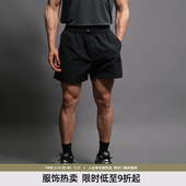 男宽松大码 BD健美站夏季 简约健身训练运动短裤 梭织三分裤 薄款