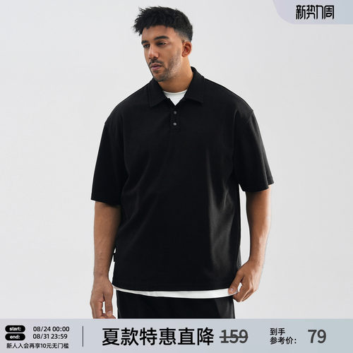 纯色肌理感短袖polo衫