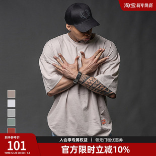 短袖 BD健美站美式 半袖 男篮球训练健身肌肉t恤男士 t恤 宽松运动短袖