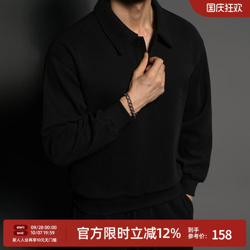 重磅肌理感长袖Polo衫