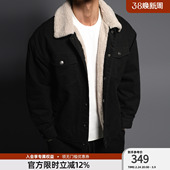 BD健美站巴恩风运动开衫 夹克外套男加厚羊羔绒外套男国风棉服秋冬