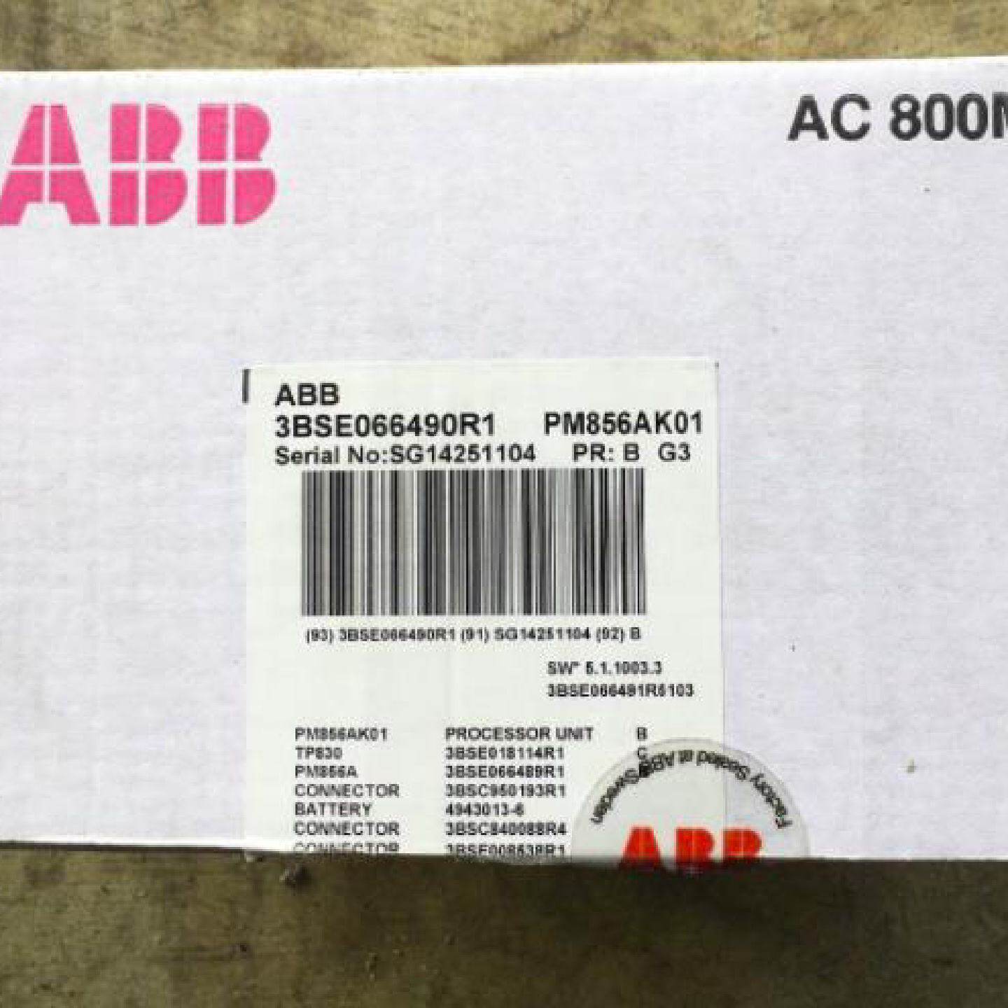 议价ABB DCS AC800M模块，PM856AK01-eA，全新产品，ABB原包装
