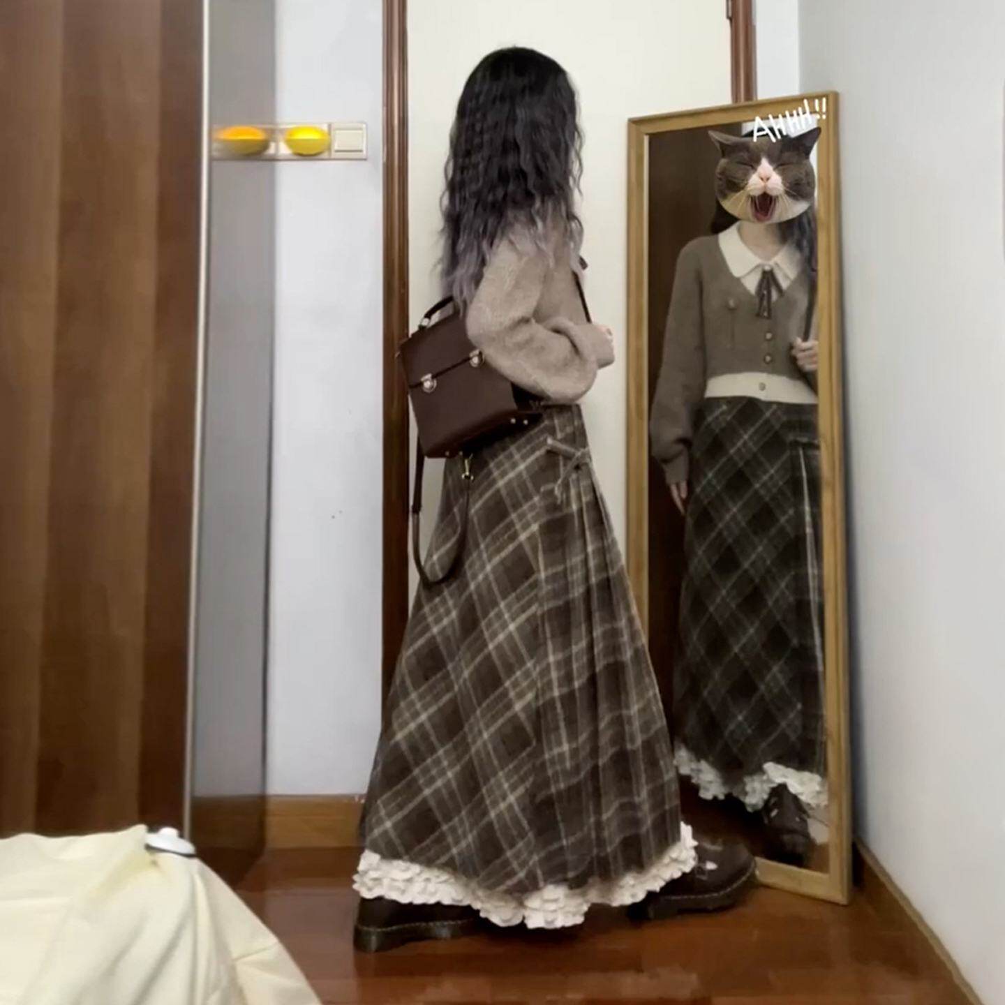 曼品质学院风毛衣套装连衣裙子女2026新款早春季小个子香风韩系穿