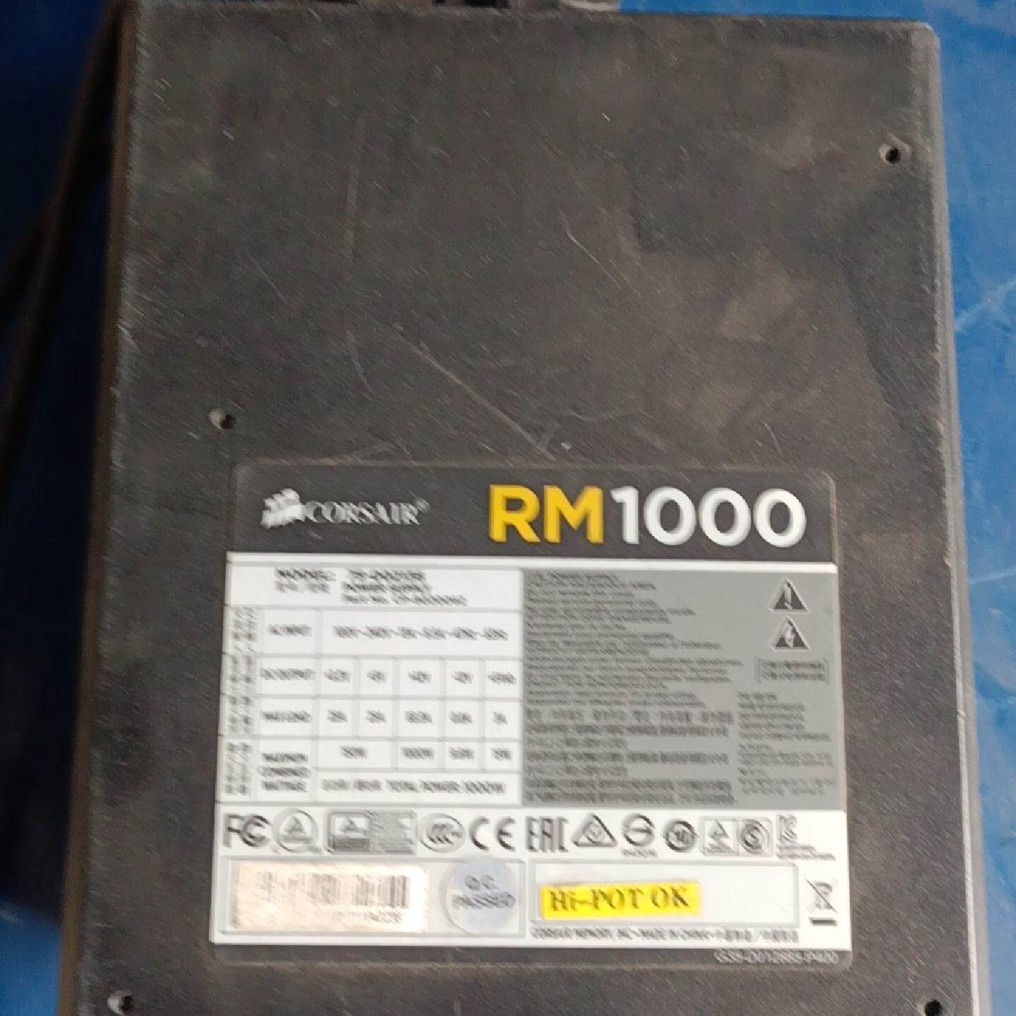 海盗船1000瓦模组电源RM1000正常使用的无维修原