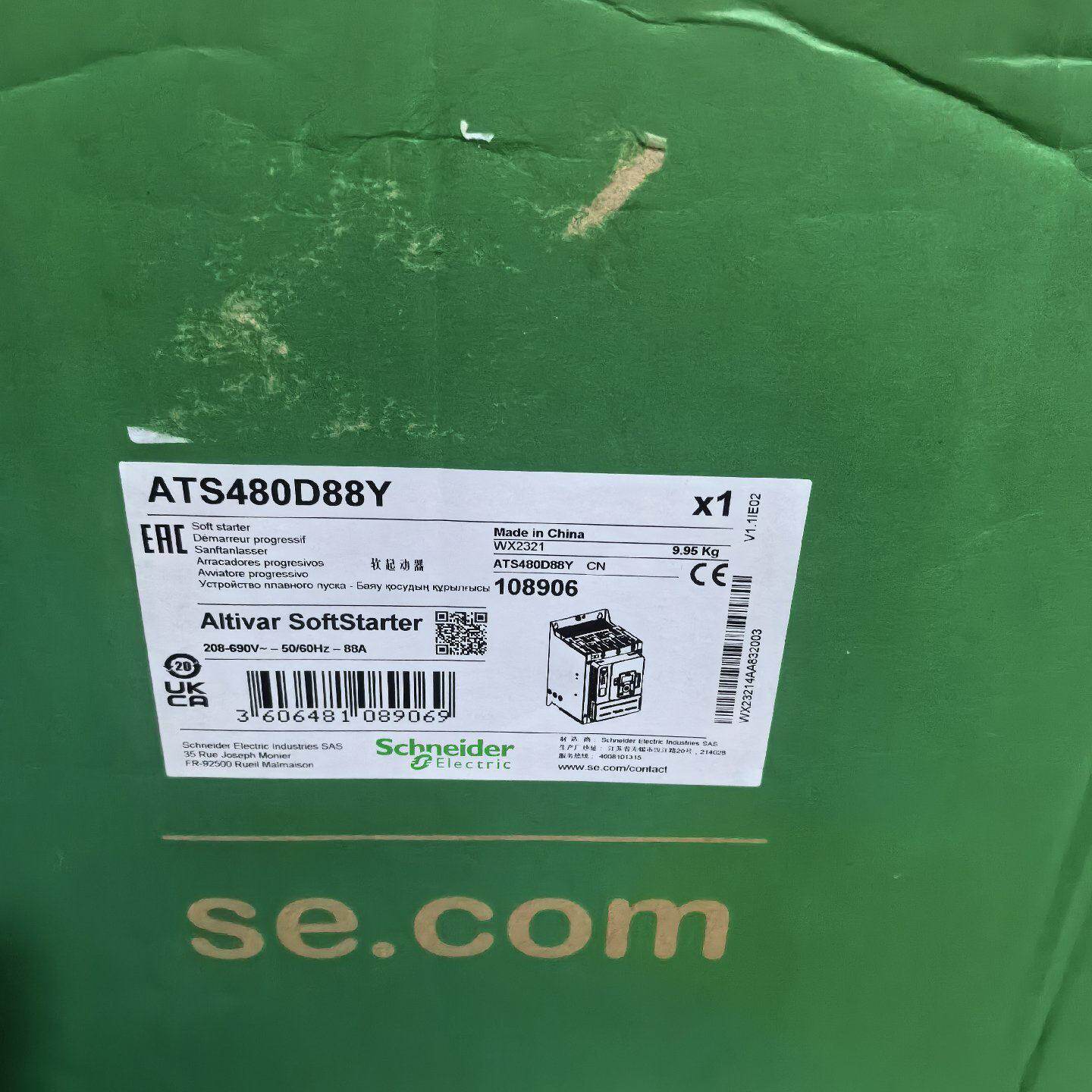 施耐德软启动器ATS480D88Y--议价商品