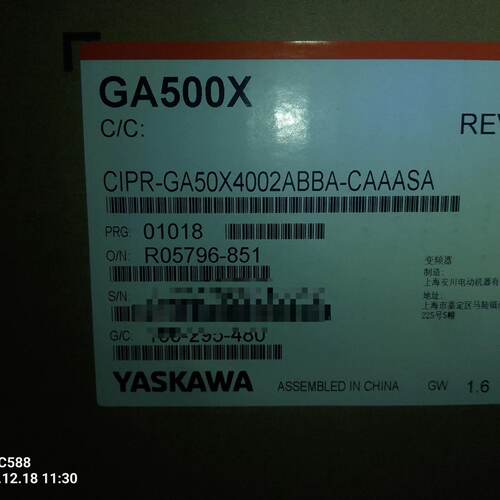 溢价-GA50X4002安川变频器
