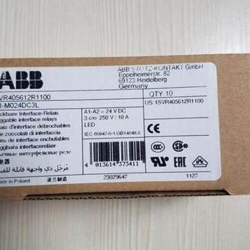 议价原装ABB插拔式继电器  CR-M024DC3L  24VDC