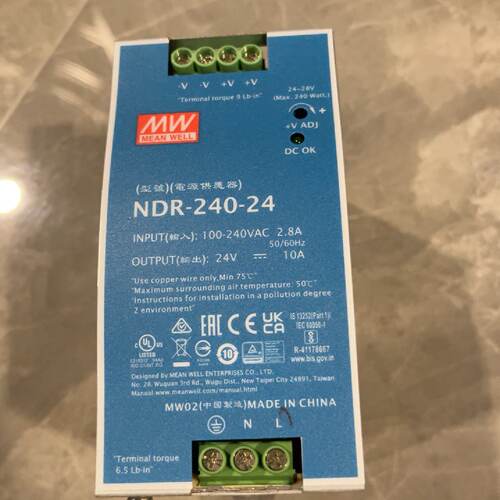 明纬NDR24024开关电源全新原装正品24V输出1-议价