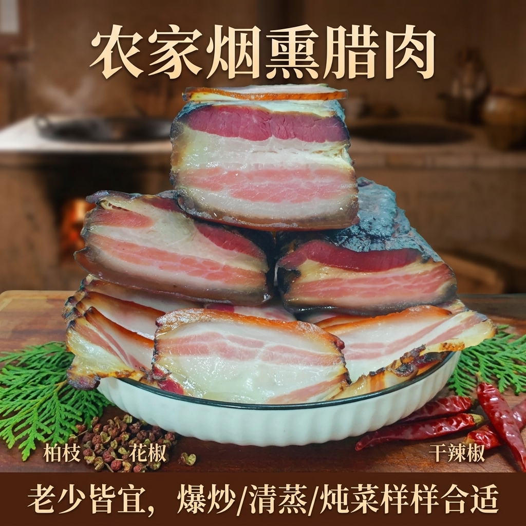 贵州柴火五花腊肉一口沦陷的黔味