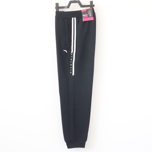 162417309 舒适透气束口小脚休闲百搭运动长裤 安踏女裤 针织九分裤