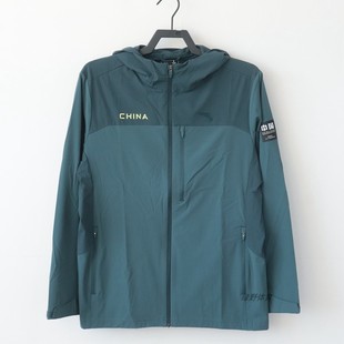 安踏男单风衣春秋梭织薄外套连帽户外防晒训练运动上衣152437625