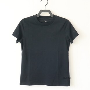 针织衫 圆领透气舒适跑步短袖 162438157U T恤夏季 安踏女针织短袖