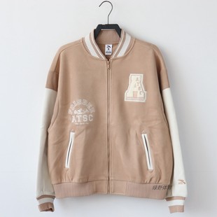 安踏女外套立领开衫 舒适针织运动上衣162348705S 棒球服薄款 时尚