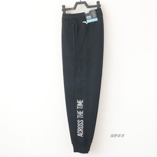 152441310N 加绒保暖舒适束口篮球训练针织运动长裤 安踏男裤 秋冬款