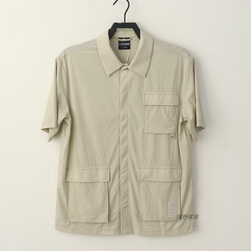 安踏男短袖POLO衬衫夏款冰肤速干透气短T翻领运动上衣152426104