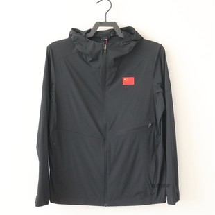 安踏男单风衣春秋梭织薄外套连帽户外防晒训练运动上衣152430603