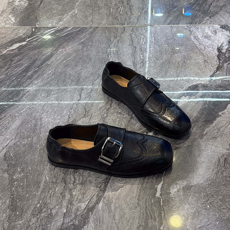 英伦风牛皮软底布洛克鞋女2026春新款皮带扣小皮鞋百搭休闲单鞋,女鞋,牛津鞋/布洛克鞋/德比鞋,淘宝优惠券,粉丝福利购,淘宝优惠卷