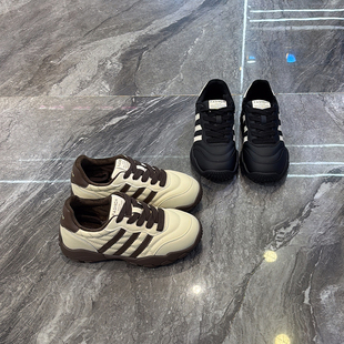 复古轻便显脚小运动阿甘鞋 女2025秋冬新款 韩系三杠德训鞋 超软底