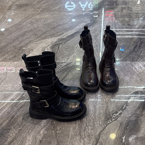 显瘦增高马丁靴帅气百搭机车短靴