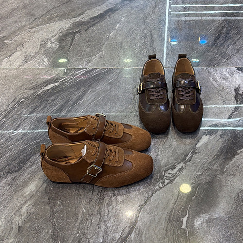 轻便系带软底休闲德训鞋阿甘鞋