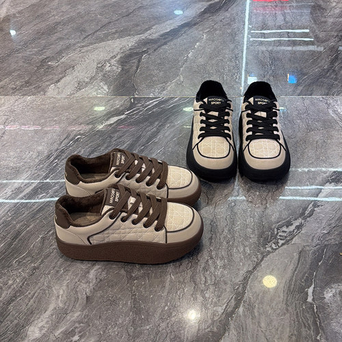 加厚百搭韩版休闲鞋轻便松糕板鞋